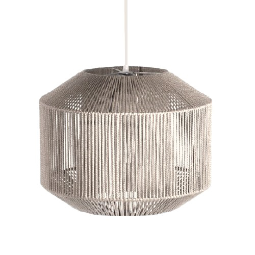 Colgante 1 luz de cuerdas 38 x 40 cm Alberta natural